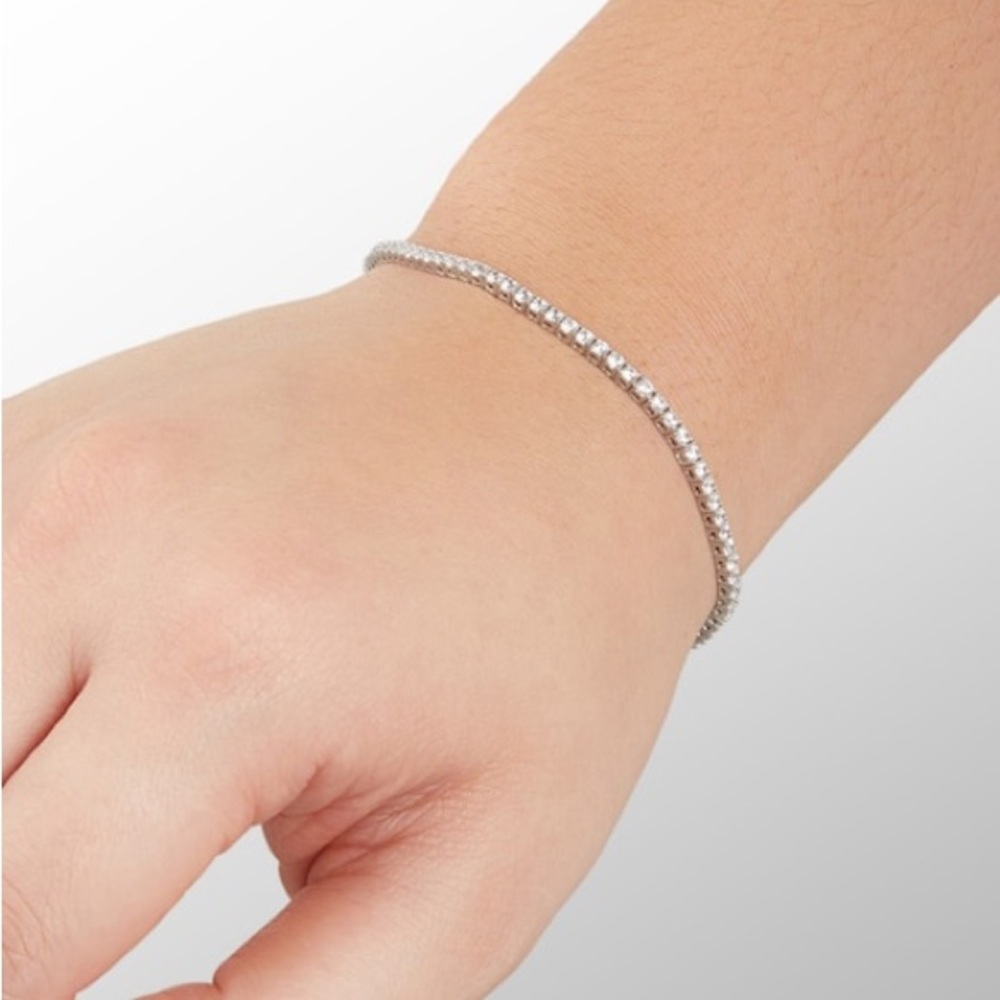 14k 4ct Tennis Bracelet - Picture 5 of 14